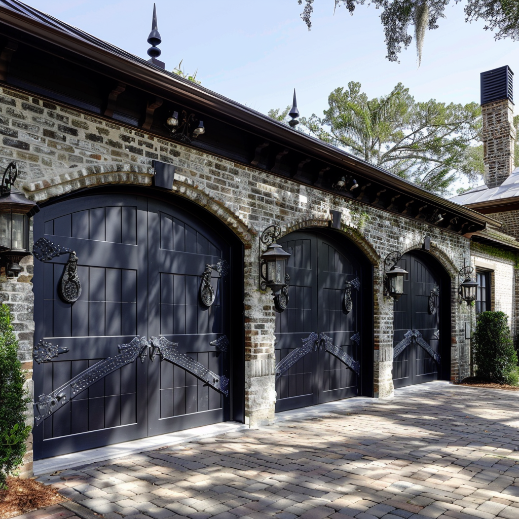 steel carriage garage doors without windows