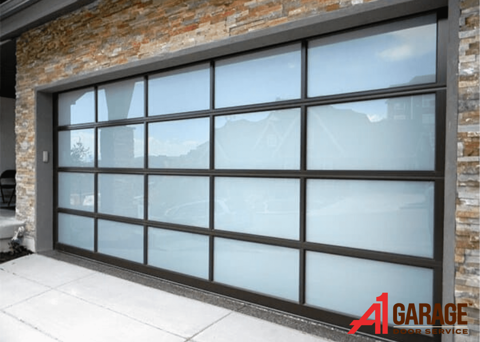 Can I install a garage door with a glass top panel?