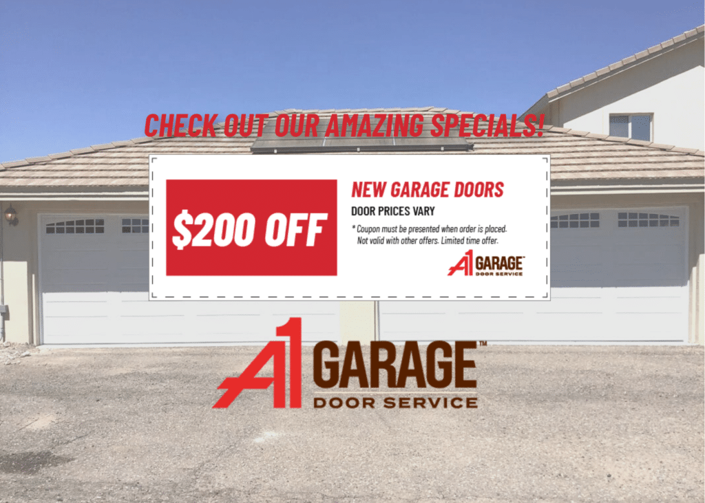 coupon for $200 off a new garage door installation in Shelby Township, MI