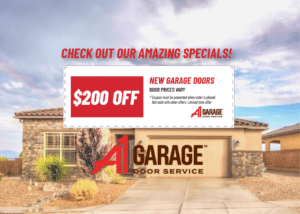 coupon for $200 off garage door installation in rio rancho, NM