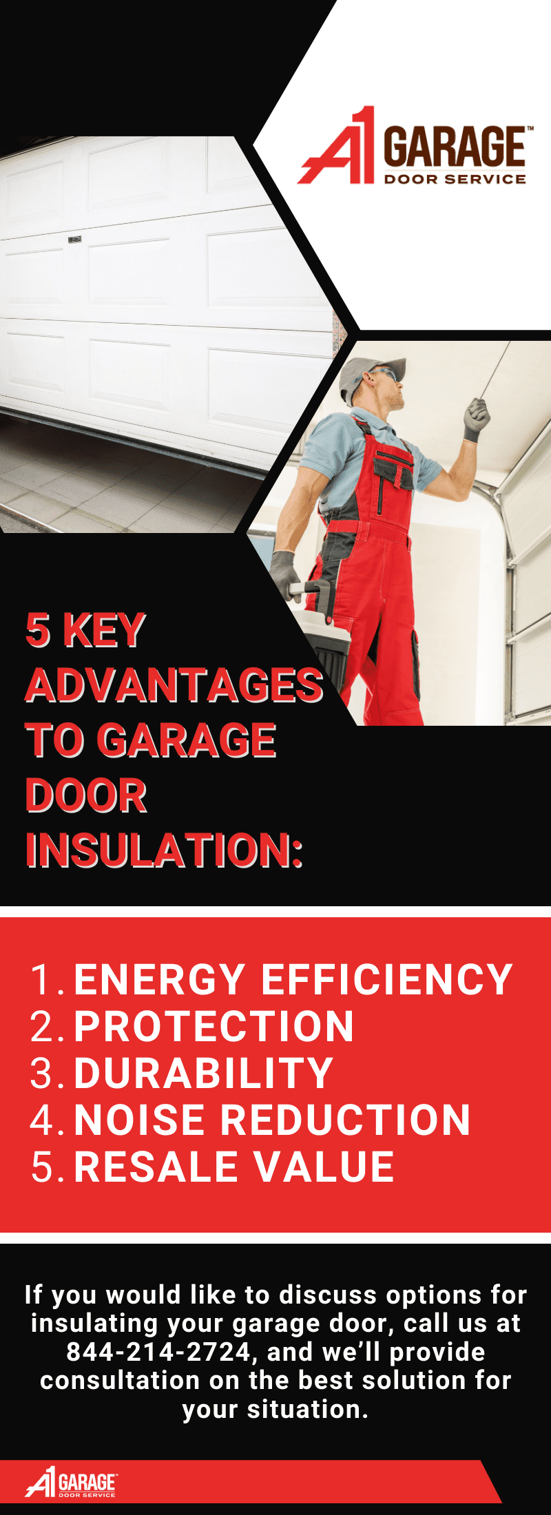A1 Garage Door Does Insulating Garage Door Help infographic