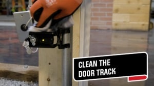 clean the door track