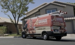a1 van in front of house