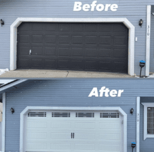 New Garage Door Carson City - Before and After