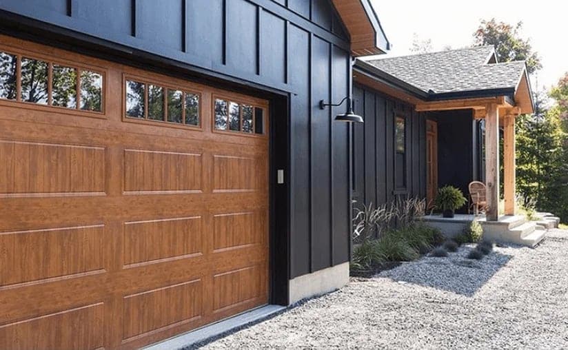 GALLERY® COLLECTION – grooved panel steel carriage house garage doors with or without insulation