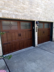 Vibrant Brown Garage Door