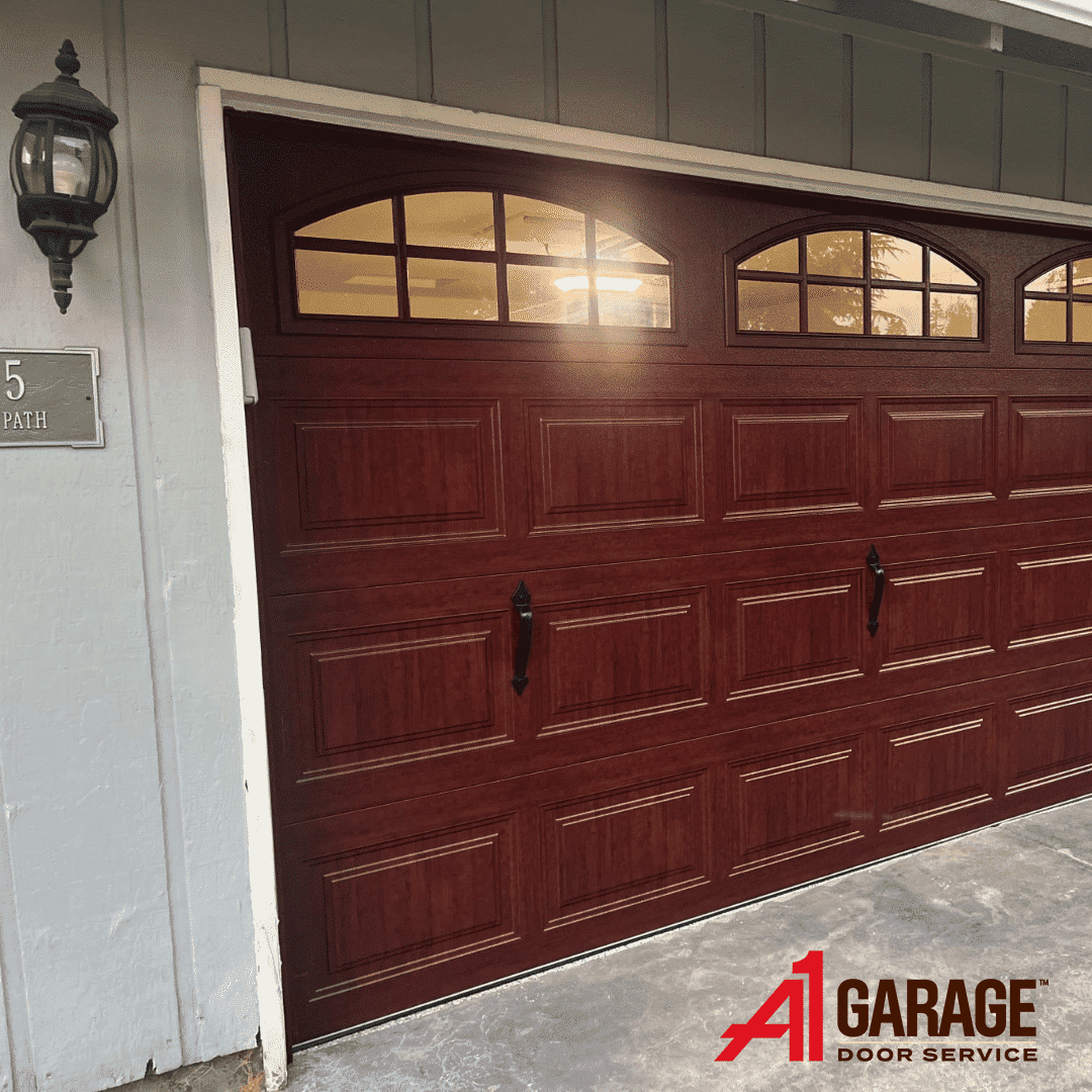 Rusty Red Garage Doors