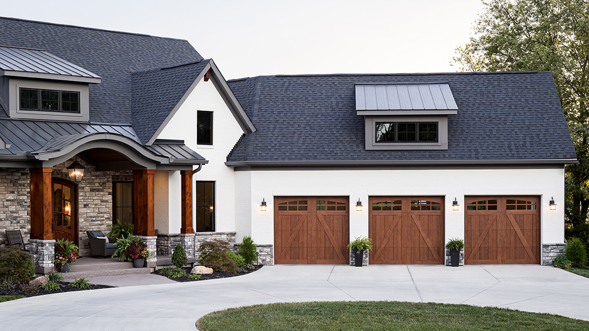 3 Car Carriage House Garage Doors