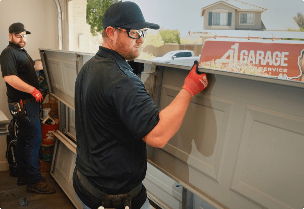 Garage door panel replacement