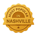 gold most popular in Nashville badge