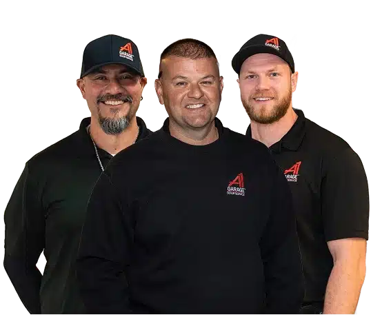 3 smiling A1 Garage Door Technicians