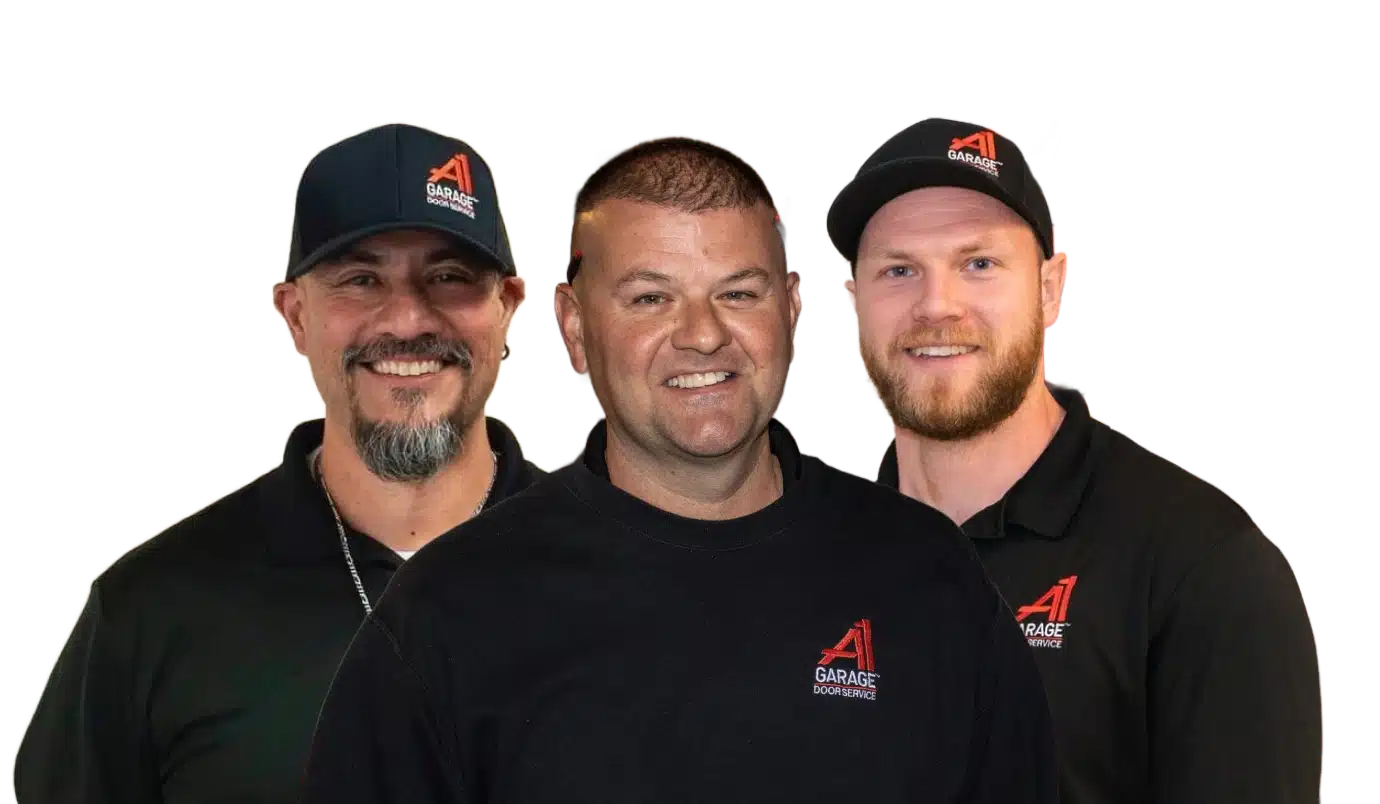 3 smiling A1 Garage Door Technicians
