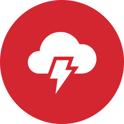 red weather icon