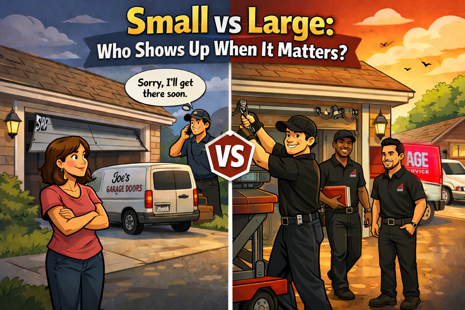 Small vs Large Garage Door Company: Which Is Better?