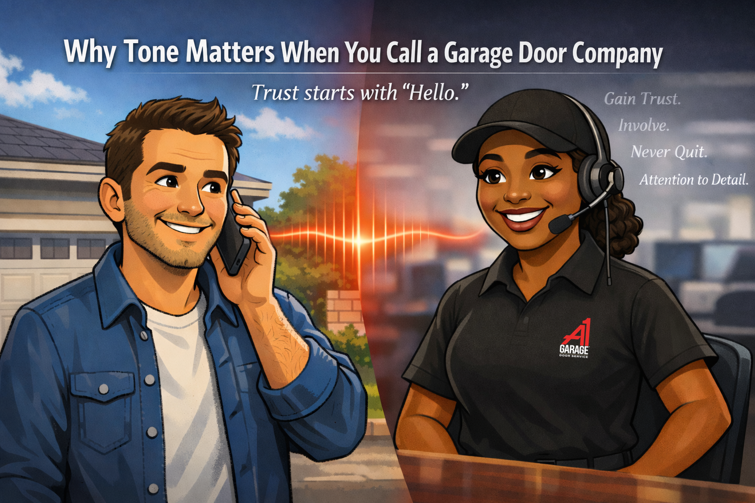 Why Tone Matters When You Call a Garage Door Company
