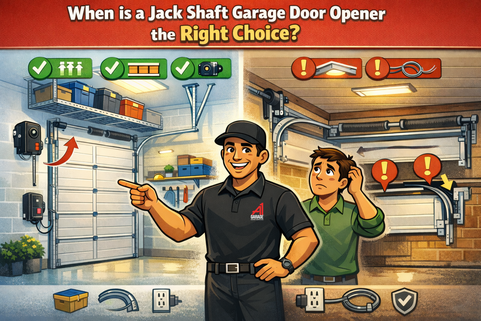 When is a Jack Shaft Garage Door Opener the Right Choice?