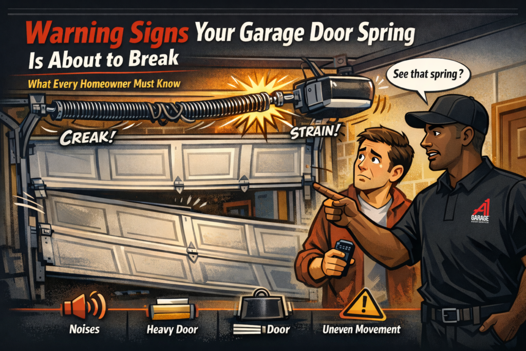 How to Tell If Your Garage Door Spring Is About to Break (Warning Signs Homeowners Must Know)