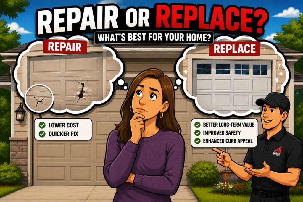 Should You Repair or Replace a Damaged Garage Door Panel? A Homeowner’s Guide