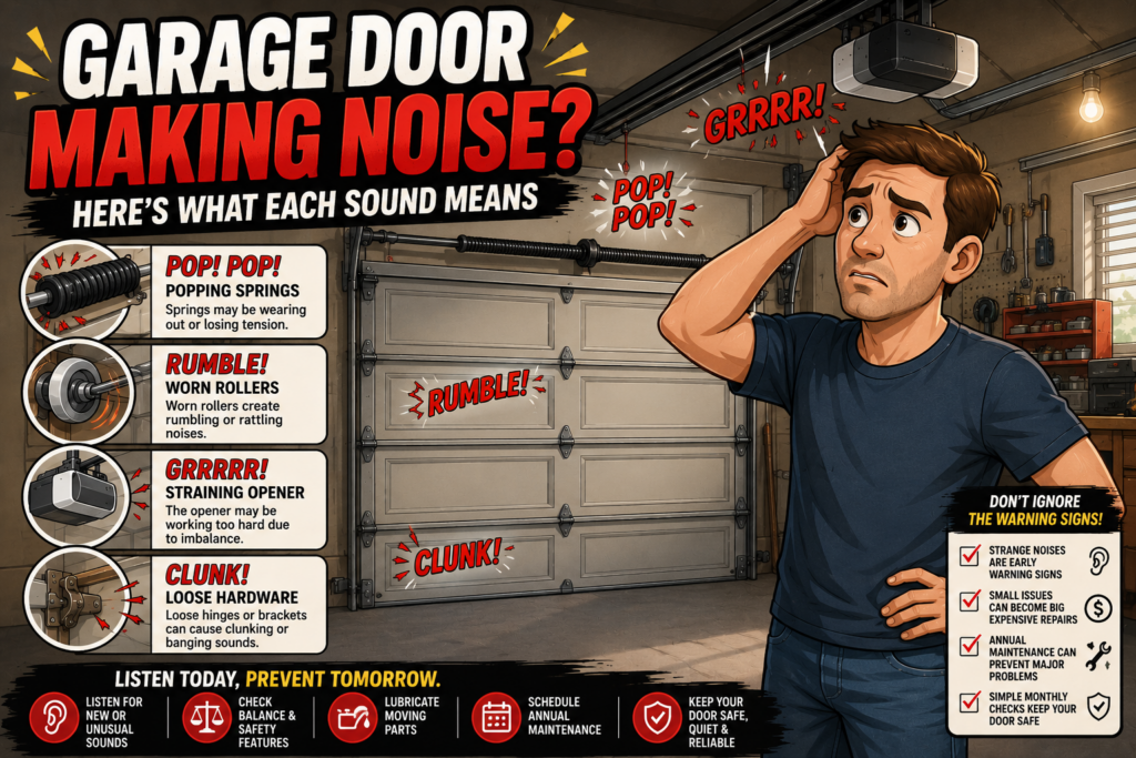 Garage Door Making Noise? Here’s What Each Sound Means 
