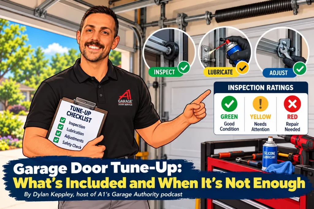 Garage Door Tune-Up: What’s Included and When It’s Not Enough